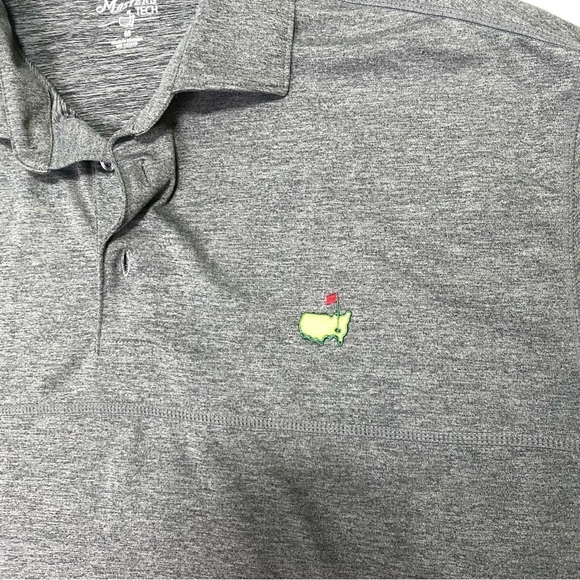 Masters Tech Men’s Polo Charcoal Gray Size Medium Golf - Picture 2 of 8